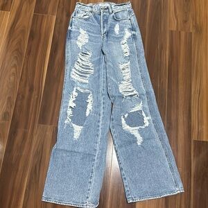 PacSun high waisted baggy ripped jeans